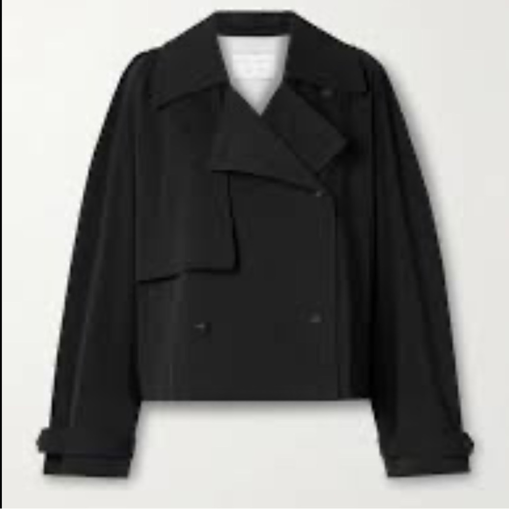 Proenza Schouler White Label Yasmin Cropped Trench Coat sz 6
